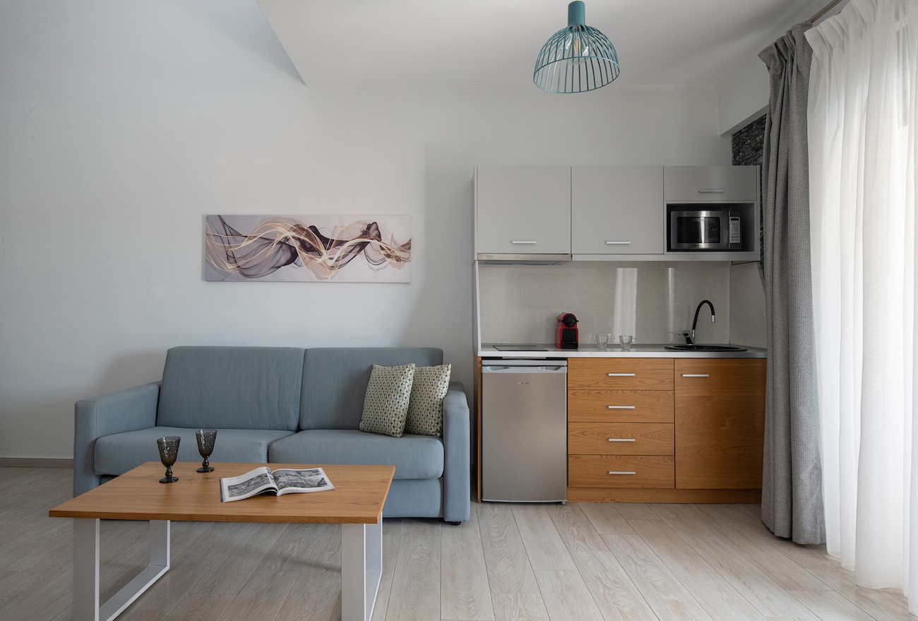 Tiara Holidays - Leon Villas - Two Bedroom Maisonette - living room
